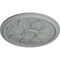 Ekena Millwork Kaya Ceiling Medallion (Fits Canopies up to 5 1/4"), 23 5/8"OD x 1 1/2"P, Primed White CM23KA - alternate 2